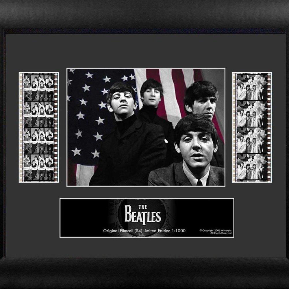 Beatles Invade America 35mm Film Clip Display Framed BRAND NEW Factory Sealed!